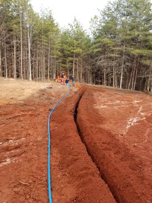 Water line install