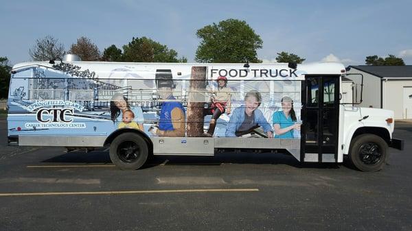 The CTC Food Bus was designed to promote the great things happening here at Springfield Clark CTC.