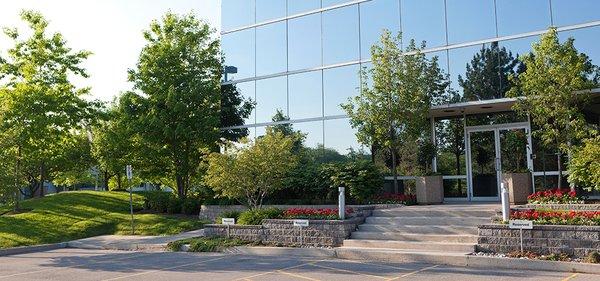 Clean, manicured entrances