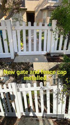 Vinyl fence repairs