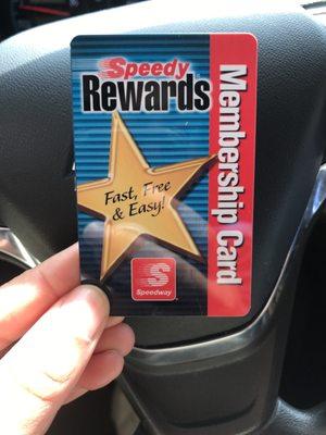 Free Rewards card