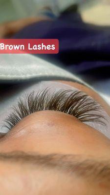 Beautiful brown lashes