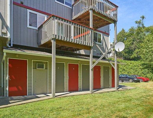 Large patios at Taylor Heights!