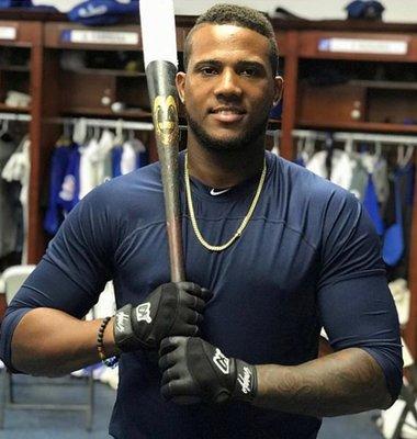 Rymer Liriano with his Pro Cooperstown Bat!