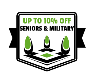 10% off for our Veterans and Senior citizens.