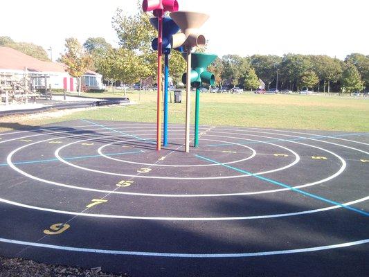 Parking Lines can create school & playground games using custom colored traffic paint & custom asphalt stencils & designs.