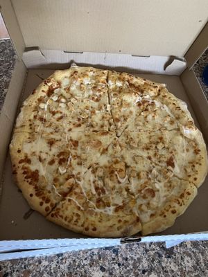 Chicken Alfredo Pizza