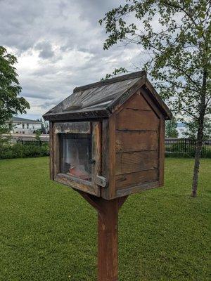 Little Free Library in Howard Pearson Plaza, Ashland