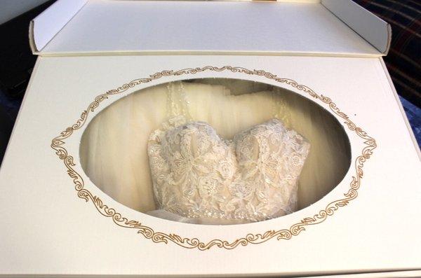 Wedding Dress Boxed & Preserved