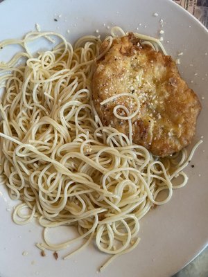 This is the driest and nastiest "chicken francaise" in the world and the solar system! YUCK