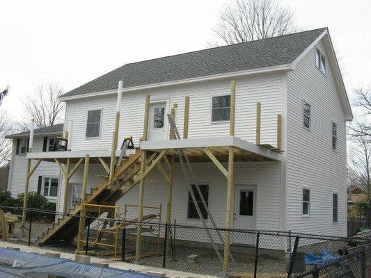 After: siding new addition