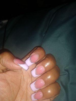 June 2024 my natural nails acrylic overlay