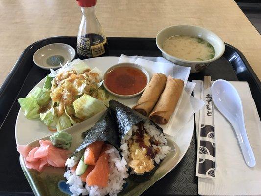 $9.95 Hand Roll special. So filling, so yummy!!