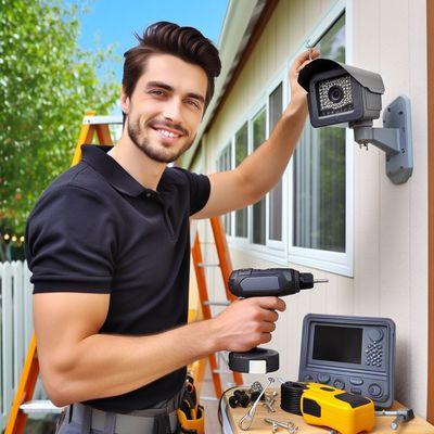 security camera installation