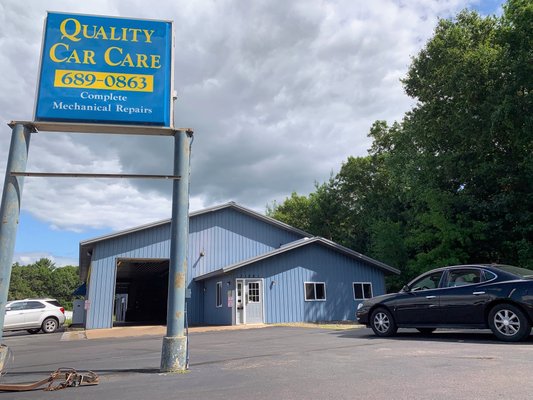 Exterior front of Quality Car Care Auto Repair, Auto Body Repair & Painting facility.