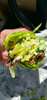 Nice lettuce sandwich