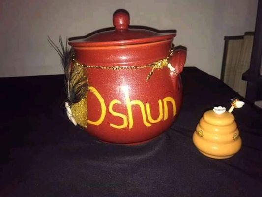 Oshun hand made jar from lagos