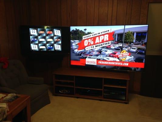 His and Hers TVs. Which one is Hers? Can you guess?