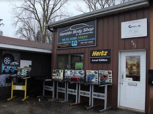 We have courtesy cars and Hertz rentals at our location in Ionia.