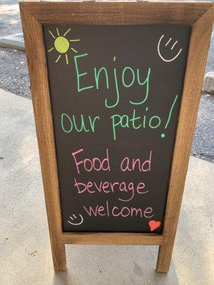 Yeah patio!