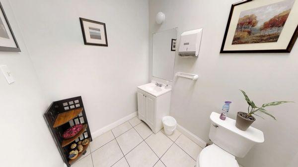 Here is our restroom for all customers. We do our best to keep things clean, so your visit feels like home.