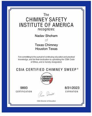 Certified Chimney Sweep