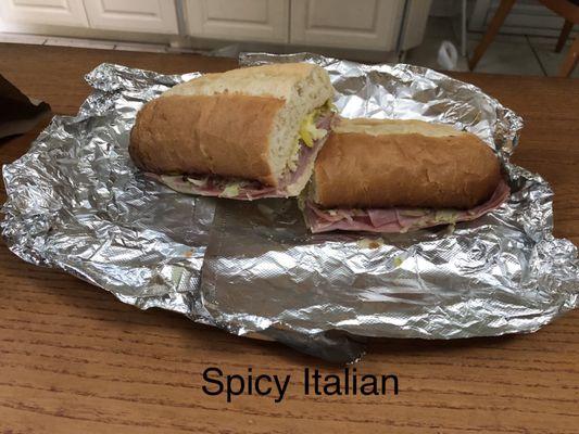 Spicy Italian sub