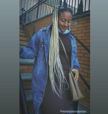 26 inch box braids by Olga and her team.