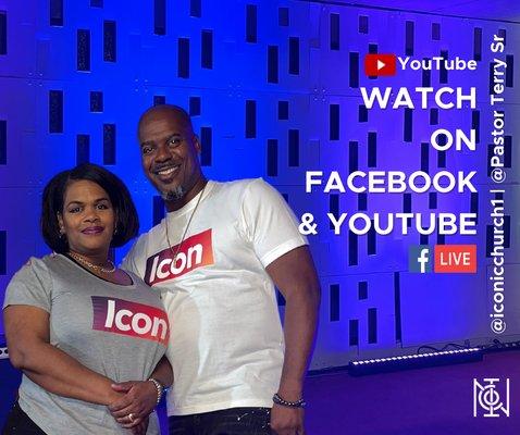 Tune into our service!  We broadcast live on all social platforms.