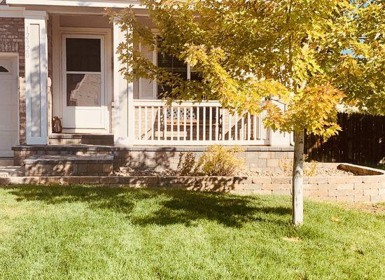 Paver Overlay and Garden Wall