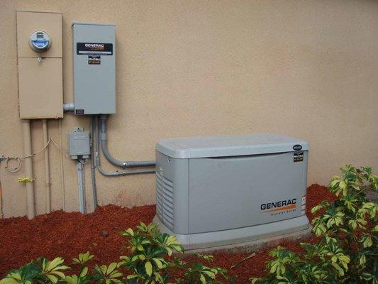 Generator Supercenter of Jacksonville will install the generator and install the transfer switches too!