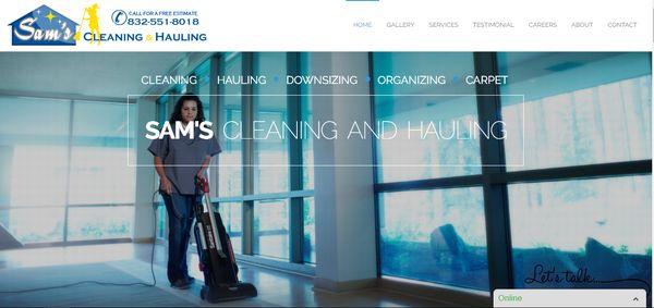 We helped Sam's Cleaning Services to rebuild there site cleaningandhauling.com