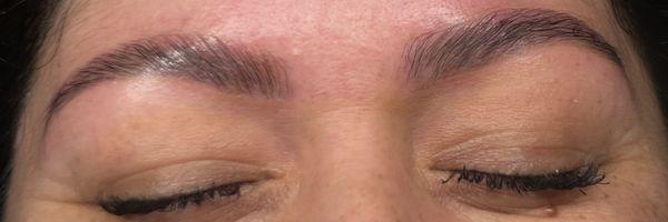 Brow lamination and tint