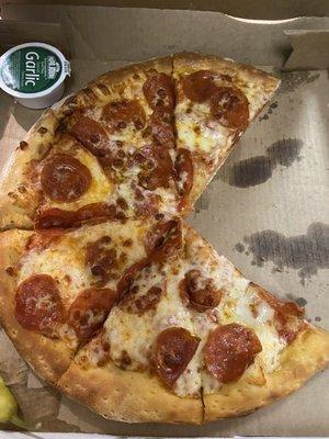 Extra cheese and pepperoni- Not!