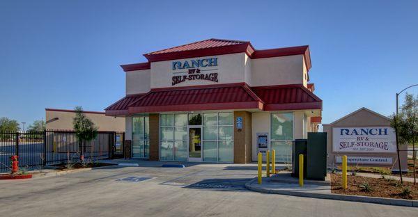 Office front of building