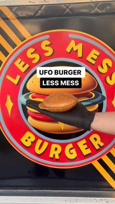 Less Mess Burger.