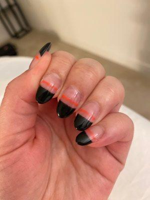 Halloween powder nails