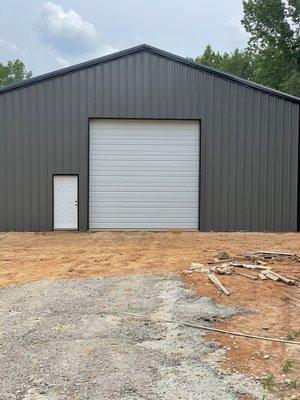 Commercial Door 14x14 with a motor. Thank you Ernie for trusting us with your new barn!