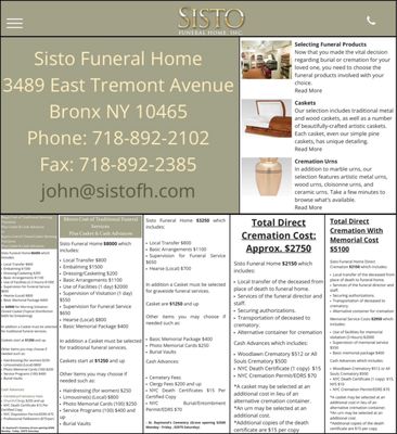 FUNERAL PREPARATION OPTIONS