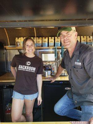 Greetings from your friends at Backroom Coffee Roasters! How can we help you?