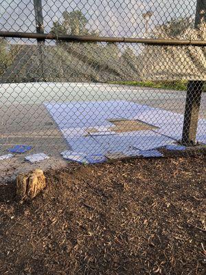 Broken Bball court