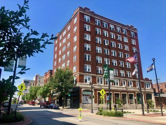 OFFICE SPACE AVAILABLE at the historic Monongahela Building in Downtown Morgantown, West Virginia.