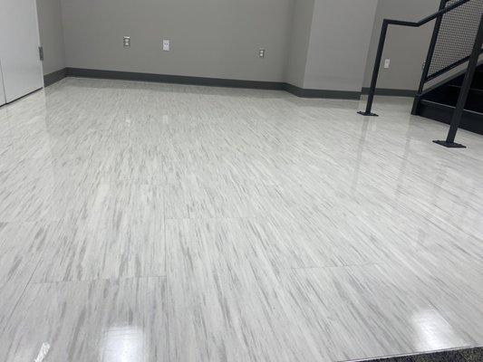 Wax the floors Our specialty