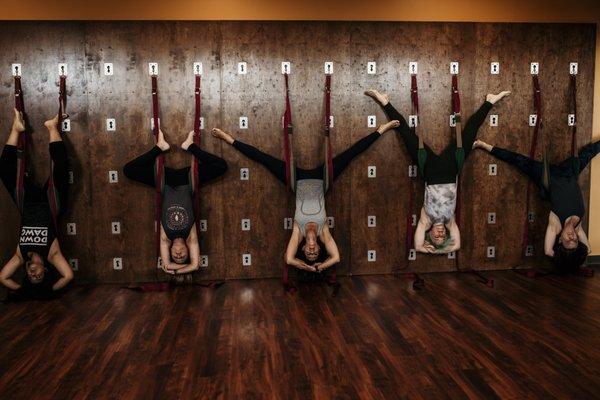 Our Prana Room includes a Yoga Wall