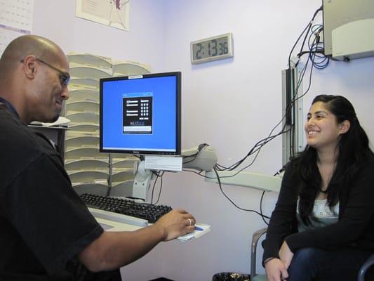 On your first visit you talk with a health educator. They are guys and girls and you can talk to them like you would a friend.