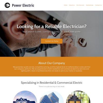 Sitemaster Designs electrician example