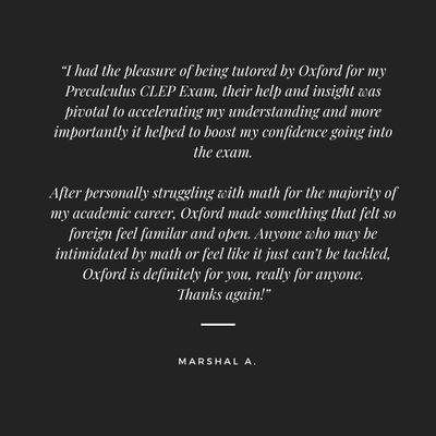 Marshal's testimonial!