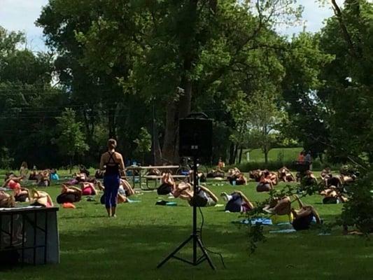 Yoga Class at Gray's Lake