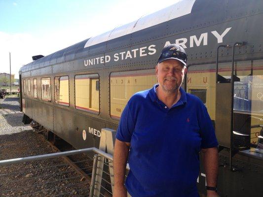 He loves trains.