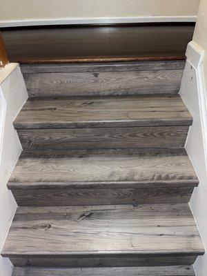 Laminated stairs